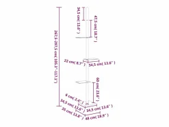 Online Prolenta Premium - Árbol rascador gatos suelo a techo 267,5-297,5 cm Juego De Animales