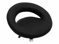 Garden Furniture Prolenta Premium - Silla de trabajo con ruedas cuero sintético Negro