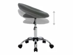 Garden Furniture Prolenta Premium - Silla de trabajo con ruedas cuero sintético