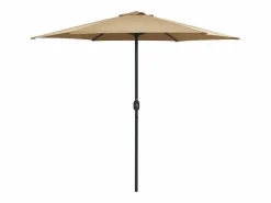 Garden Furniture Prolenta Premium - Sombrilla de jardín con palo de aluminio taupe 270x246 cm