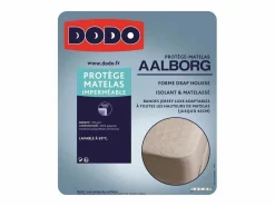 Discount DODO Protector de colchón Aalborg Acolchado e impermeable 90x190 cm Blanco