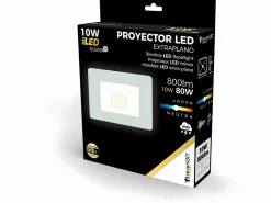 Hot 7H SEVENON Proyector LED 10W Ultraslim de Exterior IP65 Orientable 4000K 30000H 7hSevenOn Blanco
