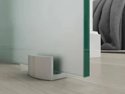 Best Puerta corredera con aplique de cristal templado HEIDI Puerta Corredera