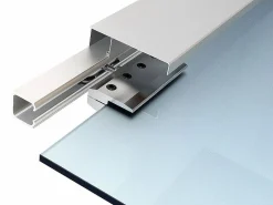 Best Puerta corredera con aplique de cristal templado HEIDI Puerta Corredera