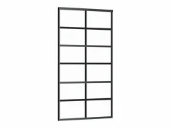 Puerta corredera con herrajes ESG vidrio y aluminio 102x205 cm ES429434