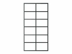 Puerta corredera con herrajes ESG vidrio y aluminio 102x205 cm ES429434