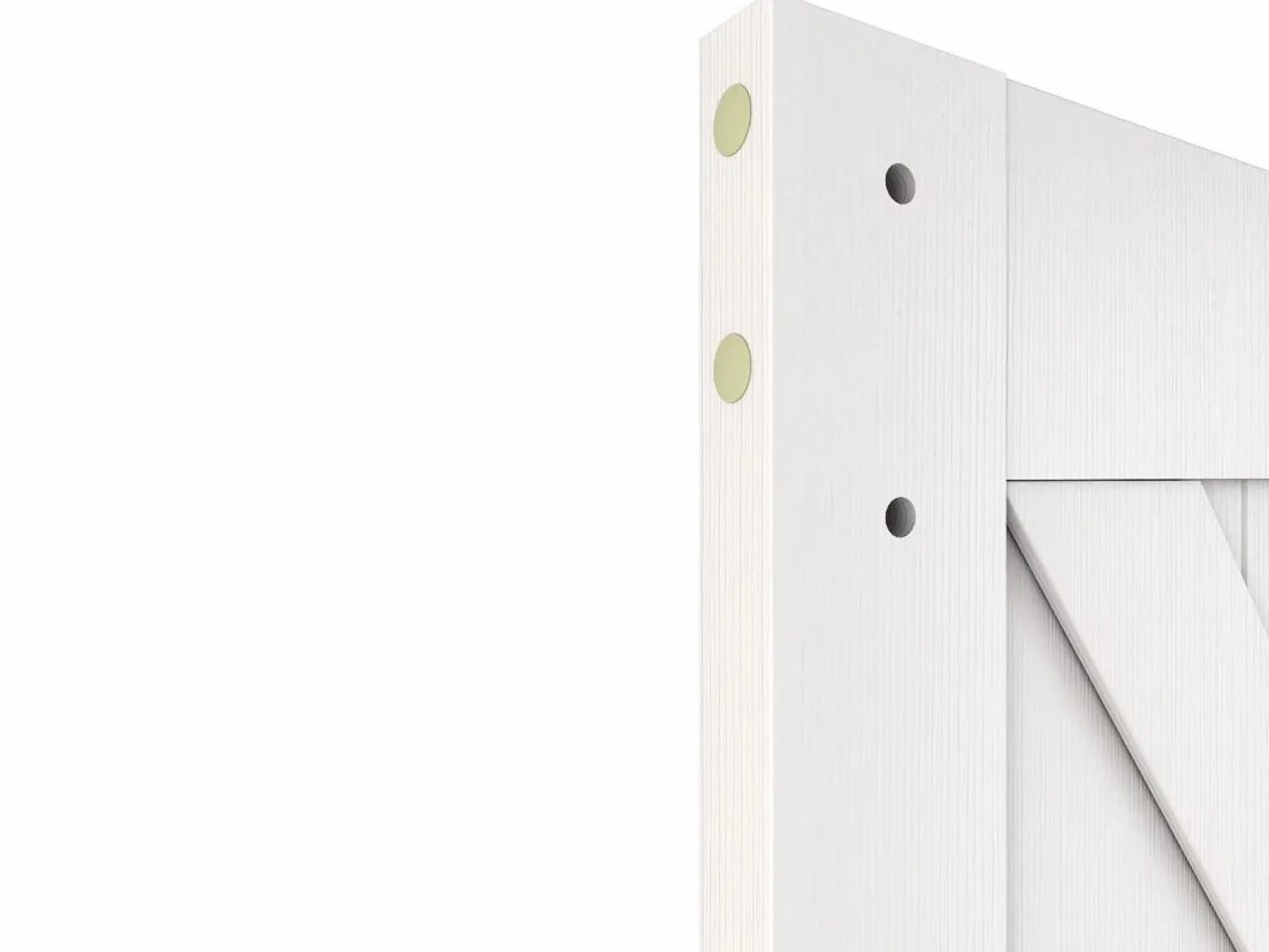 Clearance Puerta corredera con sistema de montaje en aplique - Madera y MDF - - Alt. 205 x 83 cm - NEFARA Puerta Corredera