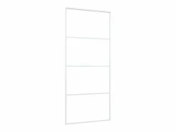 Puerta corredera Cristal ESG esmerilado y aluminio 90x205 cm