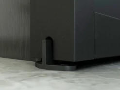 Vente-unique Puerta corredera doble - vidrio templado - 2 x Alt. 205 x L83 cm - WILDEN II