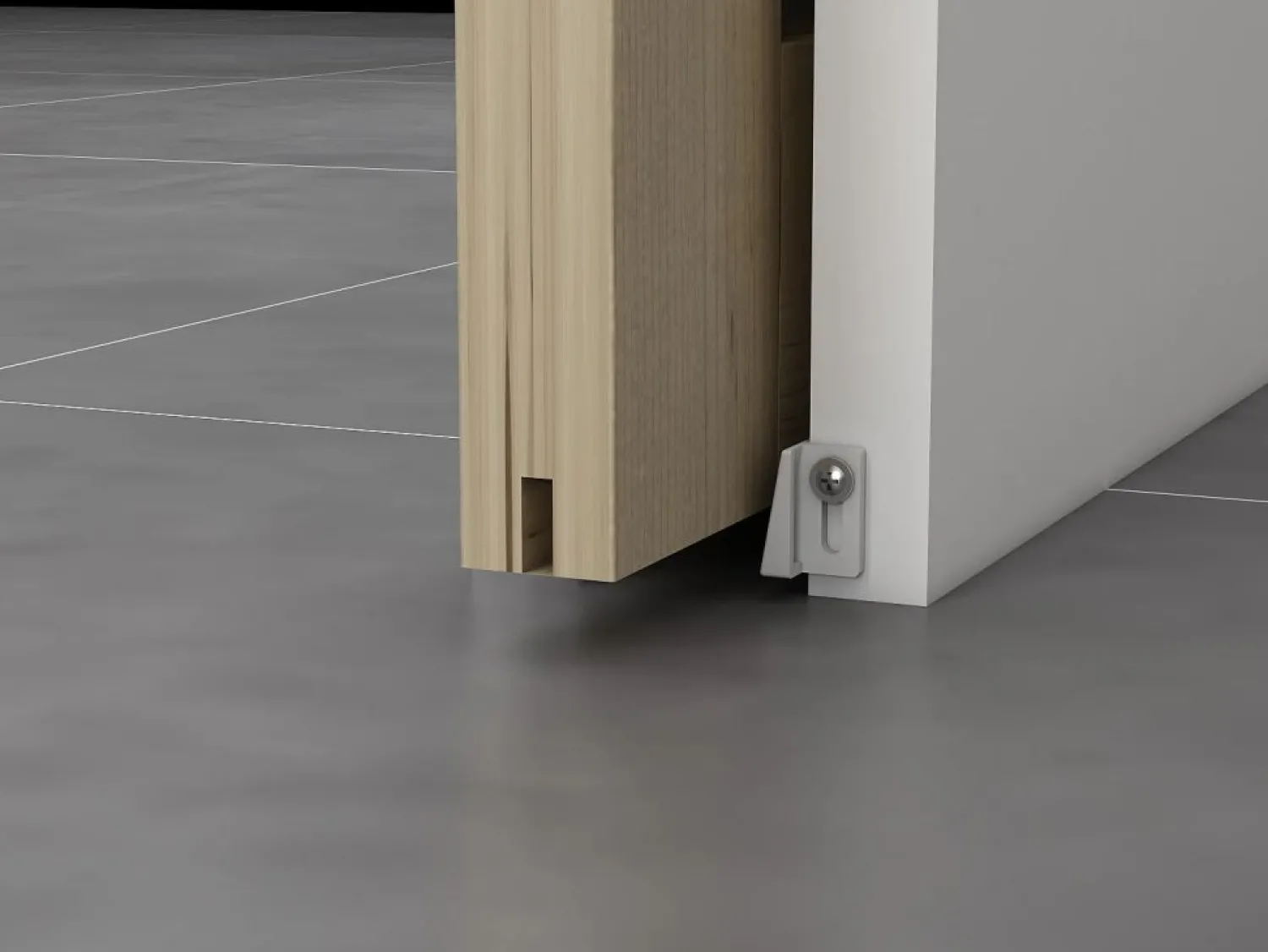 Hot Puerta corredera doble sistema de empotrado 3 ventanas 2 x L73 cm Vidrio templado ACOSTA II Puerta Corredera