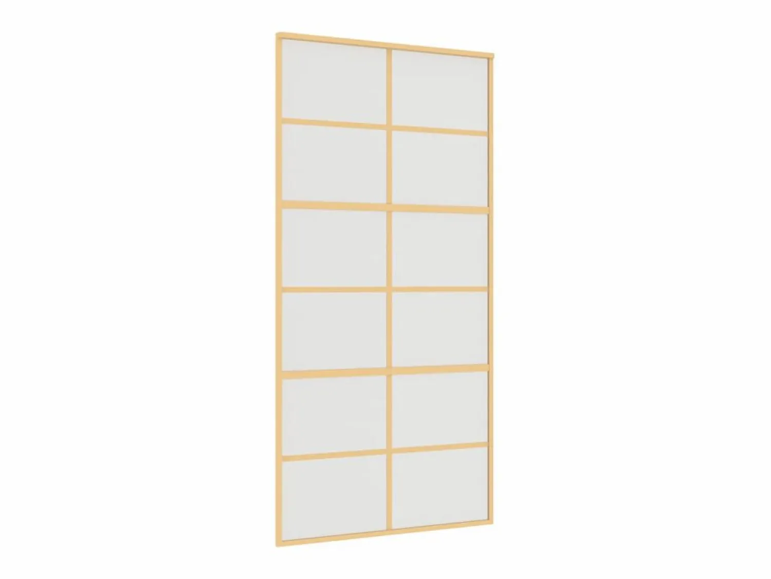 Puerta corredera dorada de vidrio ESG esmerilado y aluminio ES115497