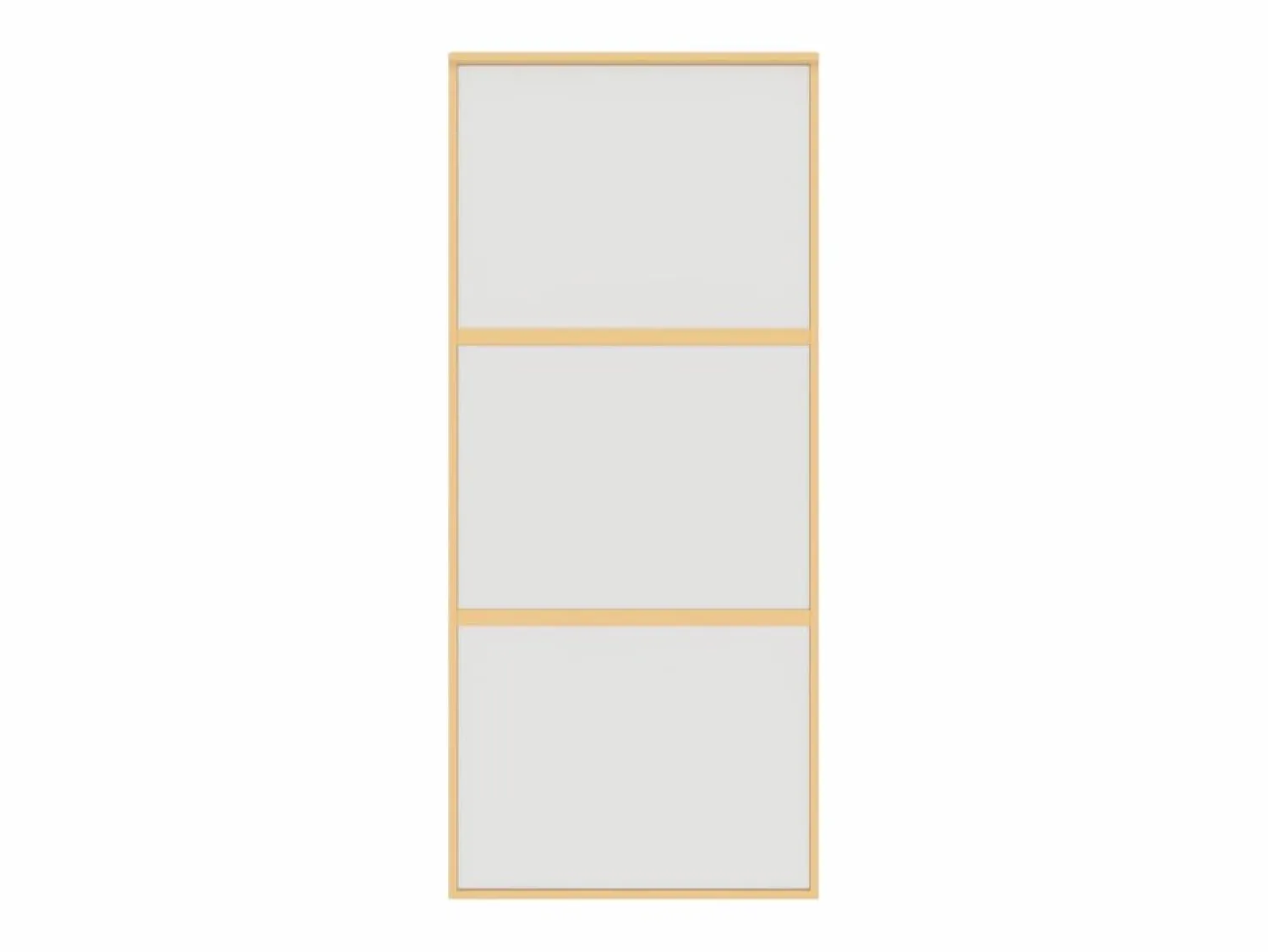 Puerta corredera dorada vidrio ESG esmerilado aluminio 90x205cm ES784621