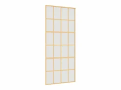 Puerta corredera dorada vidrio ESG esmerilado aluminio 90x205cm ES114767