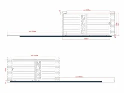 Discount Puerta corredera eléctrica de aluminio semitransparente Ancho 400 x Alt. 179 cm antracita LABRIT II Portón