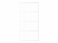 Puerta corredera ESG vidrio y aluminio blanca 102,5x205 cm ES982499