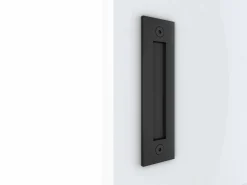 Vente-unique Puerta corredera invisible de madera y MDF - 93 x 210 cm - - SOMIRI Blanco