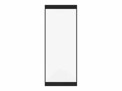 Discount Vente-unique Puerta corredera invisible en aluminio y cristal templado traslúcido - 93 x 210 cm - TORIPA Negro