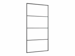 Puerta corredera set herrajes vidrio ESG aluminio 102,5x205 cm ES797702