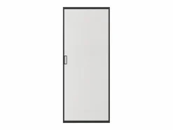 Best Vente-unique Puerta corredera sistema de empotramiento - vidrio templado esmerilado - H205 cm x L63 cm - LINCI II Negro