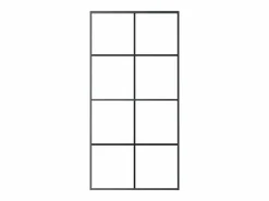 New Puerta corredera vidrio ESG y aluminio 102,5x205 cm ES593891 Negro