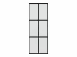 Online Puerta corredera vidrio templado y aluminio negra 76x205 cm ES289940 Puerta Corredera