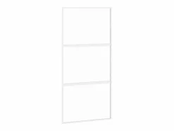 Puerta corredera vidrio templado y aluminio blanca 102,5x205 cm ES721821 Puerta Corredera