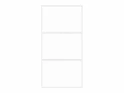 Puerta corredera vidrio templado y aluminio blanca 102,5x205 cm ES721821 Puerta Corredera