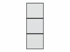 Discount Puerta corredera vidrio templado y aluminio negra 76x205 cm ES881724 Puerta Corredera