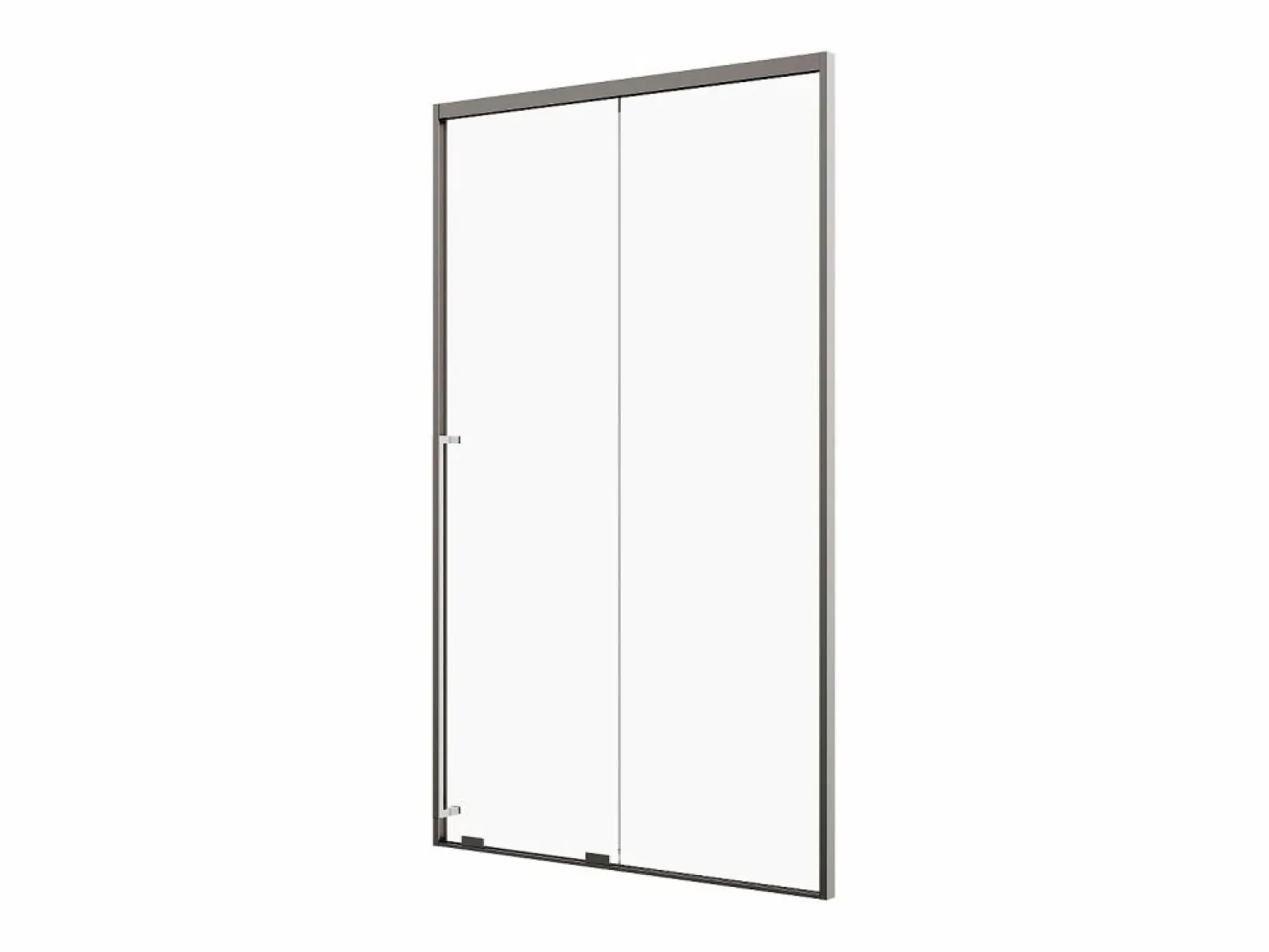 New Puerta de ducha corredera, 120 cm, color metalizado, COVINGTON Mampara De Ducha