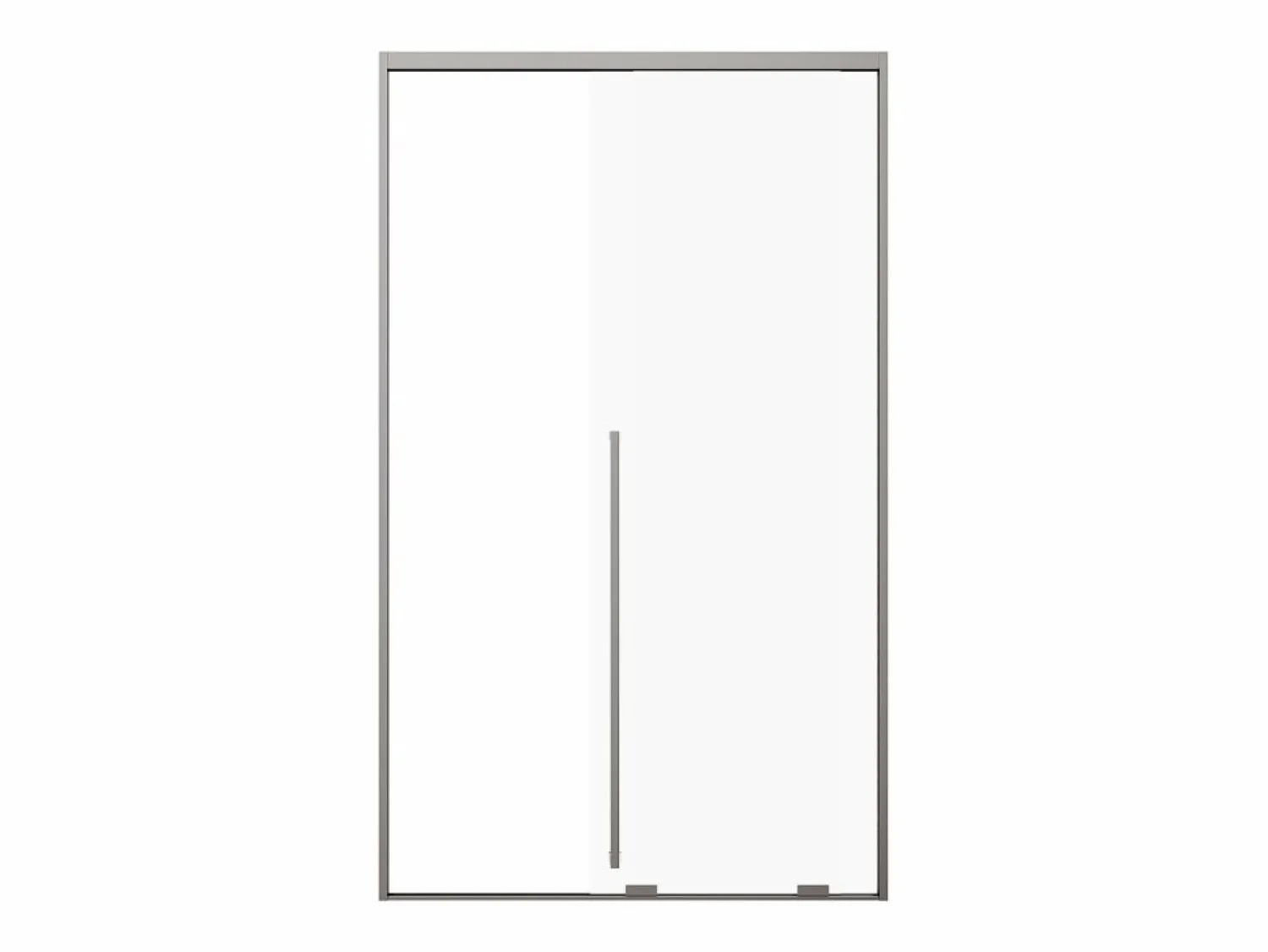 New Puerta de ducha corredera, 120 cm, color metalizado, COVINGTON Mampara De Ducha