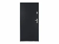 Vente-unique Puerta de entrada de acero Alt. 207 x Ancho 100 cm antracita - se abre hacia la izquierda AGUEDA
