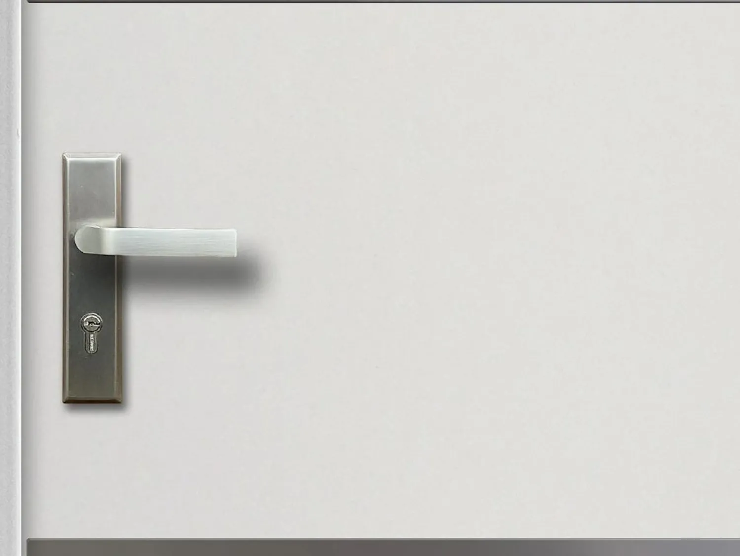 Vente-unique Puerta de entrada de acero y inox Alt. 207 x Ancho 100 cm abre a la derecha NAXARA