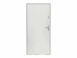 Online Vente-unique Puerta de entrada de acero Alt. 207 x Ancho 100 cm - se abre hacia la izquierda AGUEDA Blanco