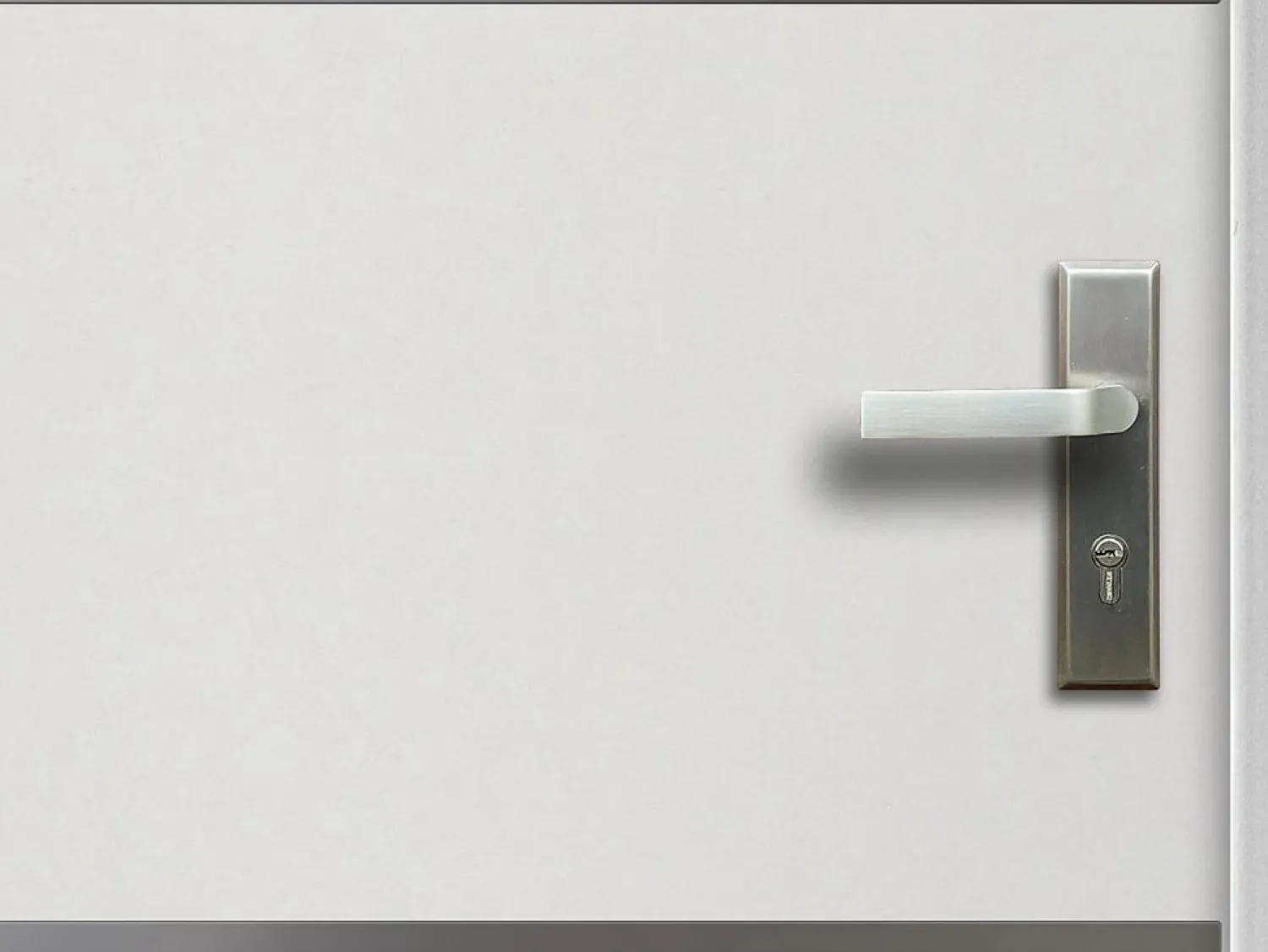New Vente-unique Puerta de entrada de acero y inox Alt. 207 x Ancho 100 cm abre a la izquierda NAXARA Blanco