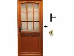 Hot Puerta de entrada de madera 'Alena' 215X90 batiente recta Se vende con manilla y cerradura sin manilla Puerta De Entrada