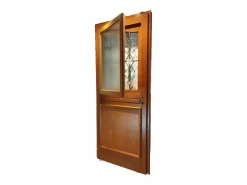 GD Menuiseries Puerta de entrada de madera acristalada, Vauban, Al.215xl.80 p. derecha + Mango Y Cañón (ref 010403RFP) Tabla Dimensiones sin manilla