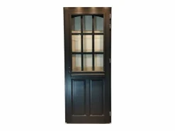 Hot GD Menuiseries Puerta de Entrada de Madera Exo Modelo 'alexa' 215X80 Zurda con Manilla y Barril sin manilla Gris