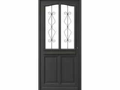 Discount Puerta de entrada Madera vítrea, Sandro gris RAL7016, H,200xl,90 p, izquierda Cote Tableau sin manilla Puerta De Entrada