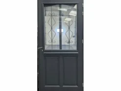 Discount Puerta de entrada Madera vítrea, Sandro gris RAL7016, H,200xl,90 p, izquierda Cote Tableau sin manilla Puerta De Entrada