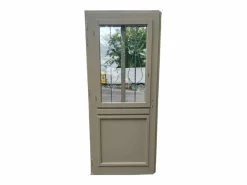 Clearance Puerta de entrada Madera vítrea, Baptiste Vert Ral 7002, H,200xl,90 p, derecha Dimensiones Cuadro sin manilla Puerta De Entrada