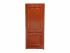 Outlet GD Menuiseries Puerta de Entrada Modelo Azafrán Dimensión 215X90 Derecha Pousant sin manilla Marru00f3n
