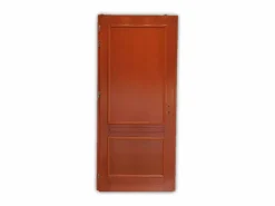 Outlet GD Menuiseries Puerta de Entrada Modelo Azafrán Dimensión 215X90 Derecha Pousant sin manilla Marru00f3n