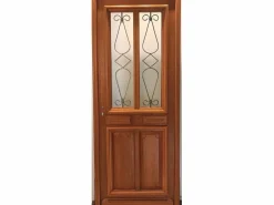 Sale GD Menuiseries Puerta de Entrada Modelo 'BAYA' 200X80 Empujando a la Derecha (Dimensiones de la Mesa) sin manilla Color natural claro