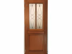Sale GD Menuiseries Puerta de Entrada Modelo 'BAYA' 200X80 Empujando a la Derecha (Dimensiones de la Mesa) sin manilla Color natural claro