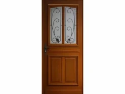 GD Menuiseries Puerta de Entrada Modelo 'Mathis' 200X80 Empujando a la Derecha (Dimensiones de la Mesa) sin manilla