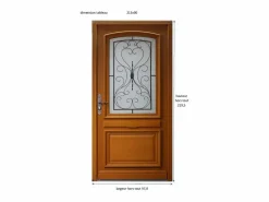 Puerta de Entrada Modelo 'Cornelia' 215X90 Empujar Mesa Lateral Derecha sin manilla Puerta De Entrada