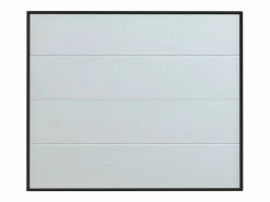 Outlet Somfy Puerta de garaje seccional con motor efecto madera blanca PRIETA Blanco