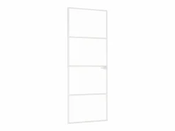 Clearance Puerta de interior vidrio templado y aluminio 76x201,5cm ES350296 Puerta Con Marco