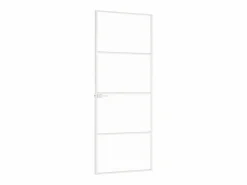 Clearance Puerta de interior vidrio templado y aluminio 76x201,5cm ES350296 Puerta Con Marco
