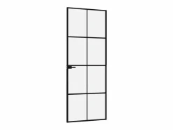 Sale Puerta de interior vidrio templado y aluminio 76x201,5 cm ES522789 Puerta Con Marco